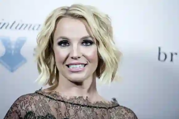 Britney Spears attends the launch of her new lingerie brand "The Intimate Britney Spears," September 25, 2014.