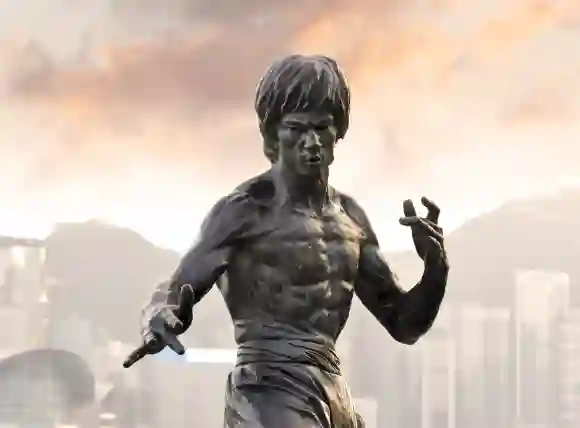 HONG KONG - NOV 16: Bruce Lee statue at the Avenue of Stars in Hong Kong on November 16. 2013 in Chi
