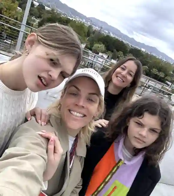 Busy Philipps with her kids