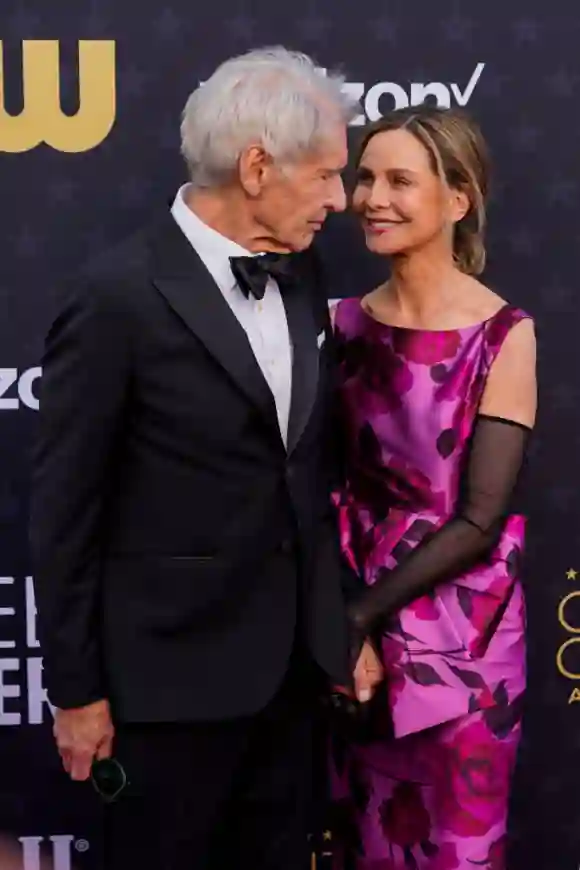 Calista Flockhart and Harrison Ford