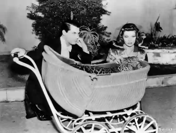 Cary Grant and Katherine Hepburn in 'Bringing Up Baby'