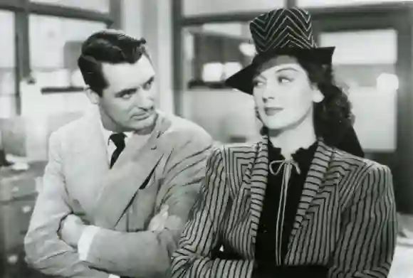 Cary Cary Grant et Rosalind Russel dans "His Girl Friday".