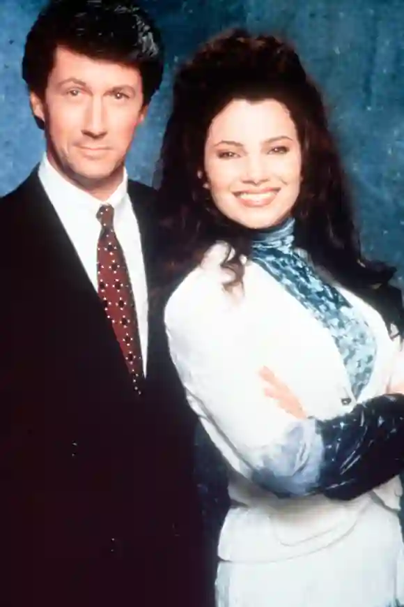 Charles Shaughnessy and Fran Drescher from "The Nanny."