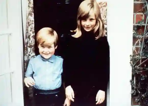 Princess Diana and her brother Charles Spencer when they were children