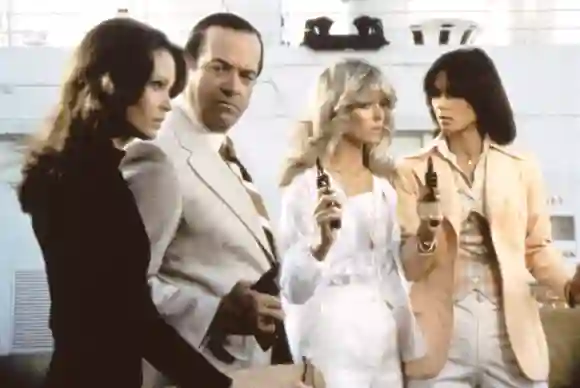 Jaclyn Smith, David Doyle, Farrah Fawcett, Kate Jackson in 'Charlie's Angels'