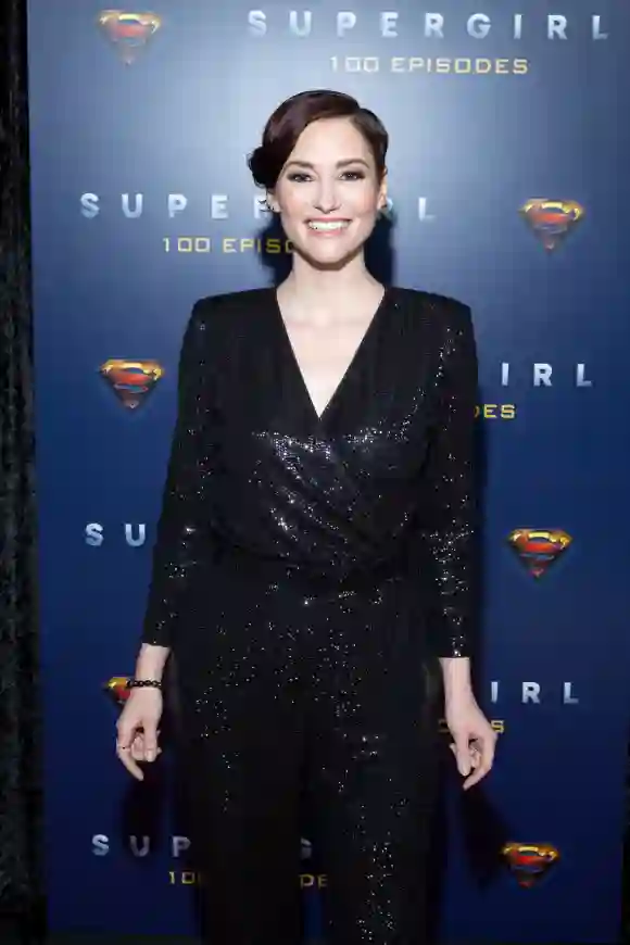 Chyler Leigh attends the red carpet for the shows 100th episode celebration on December 14, 2019 in Vancouver, Canada