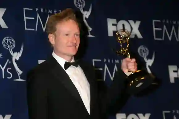 Conan O'Brien at the Emmy Awards 2007 in Press Room at Shrine Auditorium in Los Angeles, CA on Septe