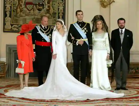 Le mariage du prince héritier Felipe et de la princesse héritière Letizia, le 22 mai 2004.