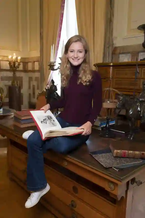 Princess Elisabeth of Belgium on her 18th birthday in 2019.