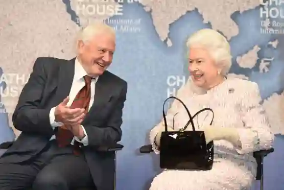 David Attenborough and Queen Elizabeth II