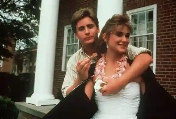 Emilio Estevez and Demi Moore