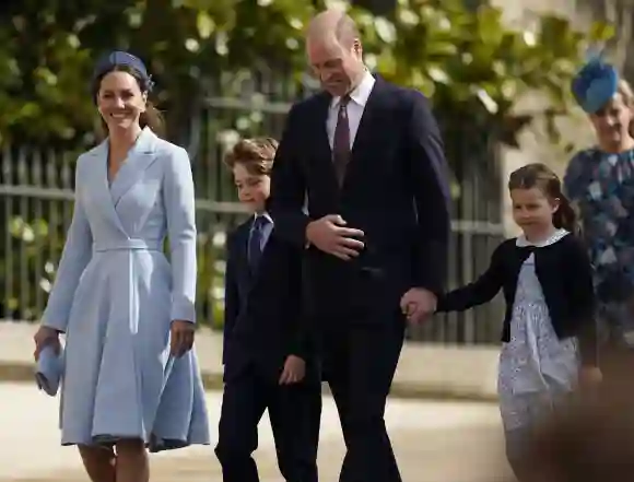La princesse Kate, le prince George, le prince William et la princesse Charlotte 2022