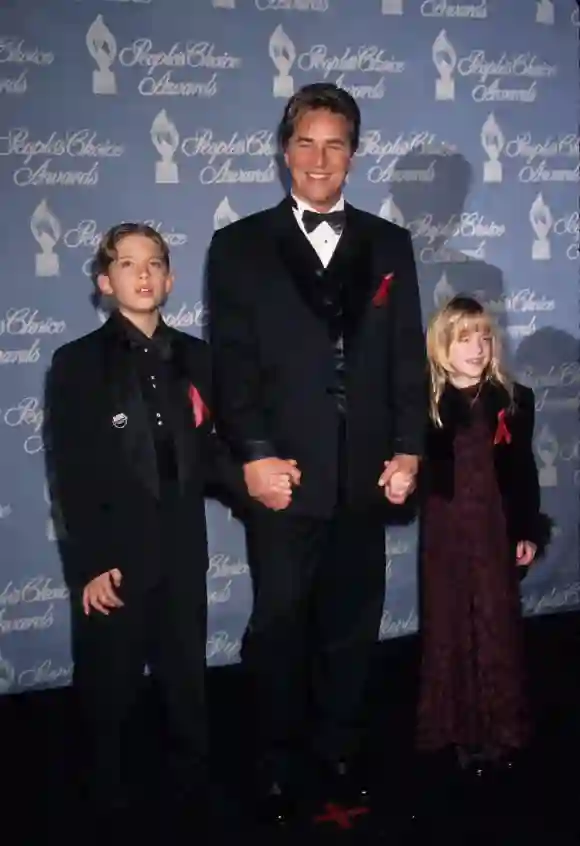 Don Johnson, Jesse Johnson, and Dakota Johnson in 1997.
