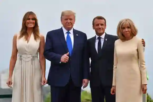 Melania Trump, Donald Trump with French President