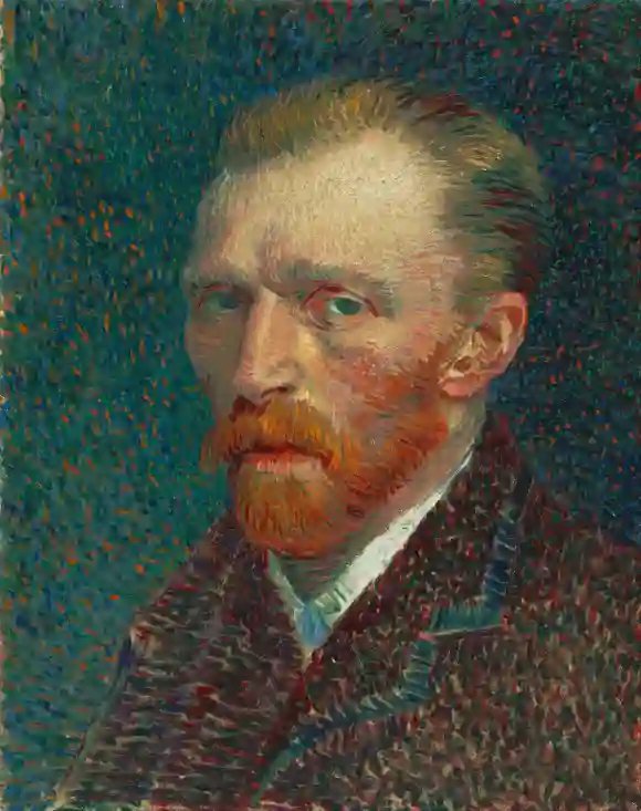 Vincent van Gogh Self Portrait 1887 Painting current location Art Institute of Chicago Unknown PU
