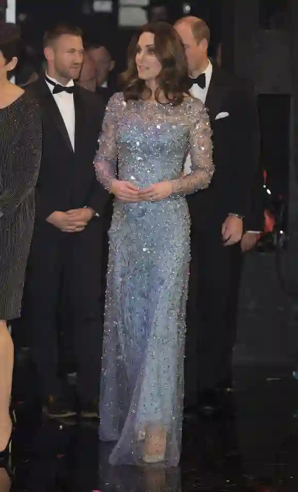 Duchess of Cambridge is seen backstage at the Royal Variety Performance at the Palladium Theatre on November November 24, 2017