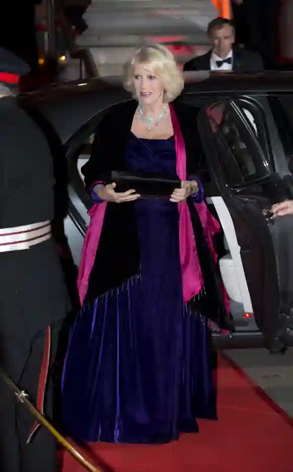 Camilla, Duchess of Cornwall arrives at the Sun Military Awards at the Imperial War Museum on December 6, 2012 in London, England