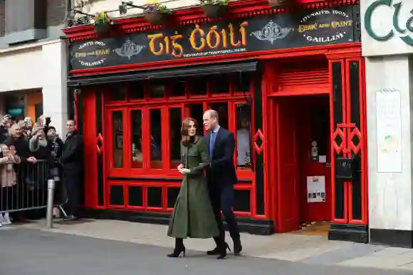Duchess Catherine and Prince William visited a pub in Galway.