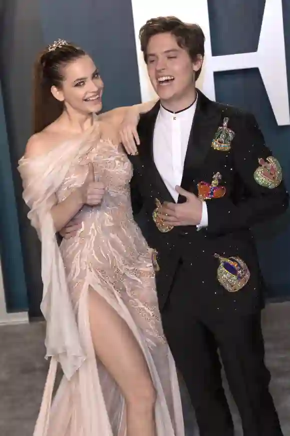 Barbara Palvin and Dylan Sprouse at the 2020 Vanity Fair Oscar Party.