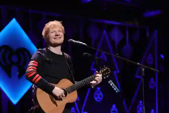 Ed Sheeran at the iHeartRadio Z100 Jingle Ball on December 10, 2021.