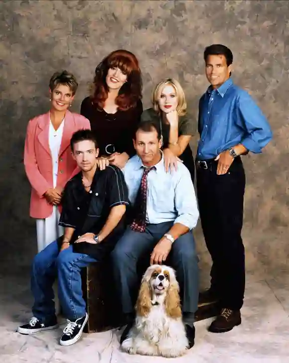 'Married With...Children': David Faustino, Christina Applegate, Katey Sagal, Ed O Neill, Ted Mcginley and Amanda Bearse.