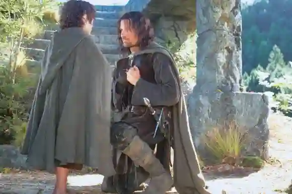 Elijah Wood and Viggo Mortensen in 'The Fellowship of the Ring'.