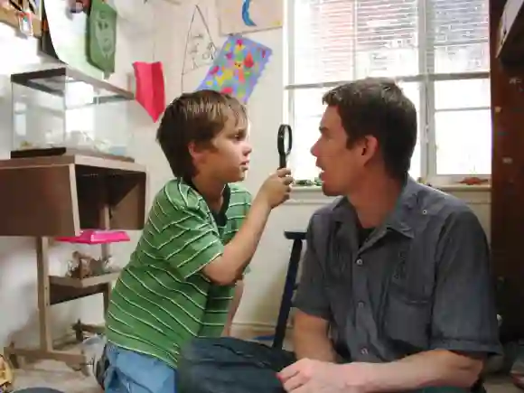 Ethan Hawke and Ellar Coltrane