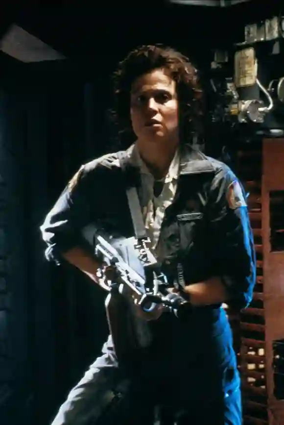 Sigourney Weaver dans le rôle d'"Ellen Ripley" dans "Alien" (1979)