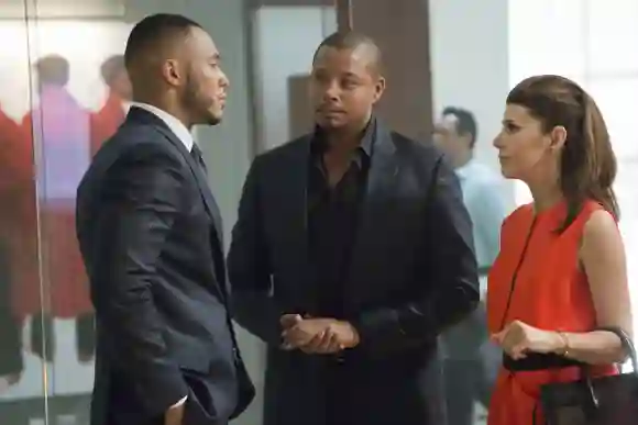 Trai Byers, Terrence Howard, and Marisa Tomei in 'Empire'.