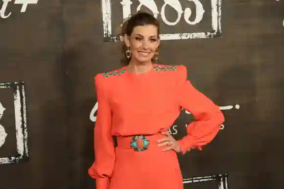 Actress and singer Faith Hill attends the world premiere of 1883 at Encore Beach Club at Wynn Las Vegas on Saturday, De