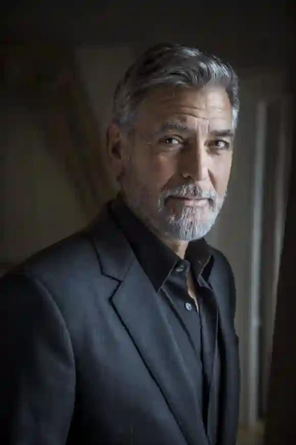 George Clooney à Stockholm, en Suède, le 13 mars 2019.
