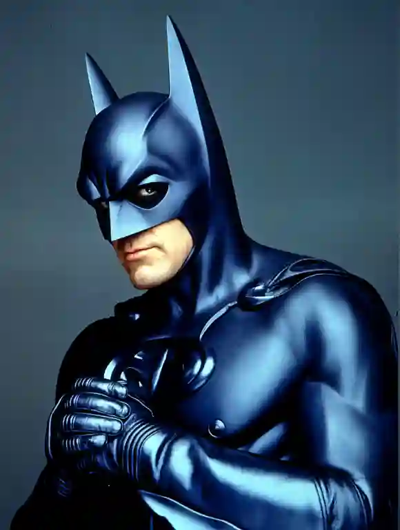 George Clooney dans le rôle de "Batman" dans le film "Batman &amp; Robin" de 1997.