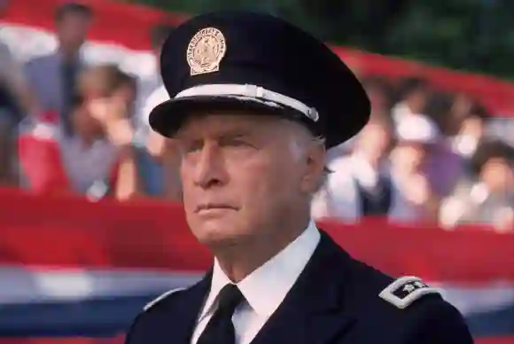 George Gaynes as "Eric Lassard" in 'Police Academy'.