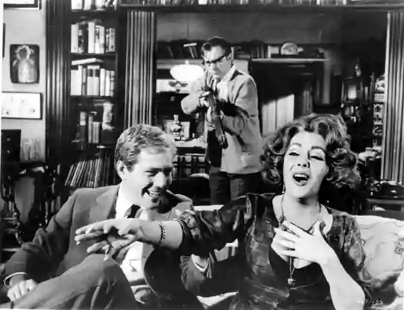 George Segal, Richard Burton and Elizabeth Taylor in 'Who's Afraid of Virginia Woolf?'