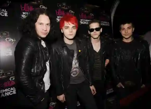 Ray Toro, Gerard Way, Mikey Way, and Frank Iero of My Chemical Romance in 2011.