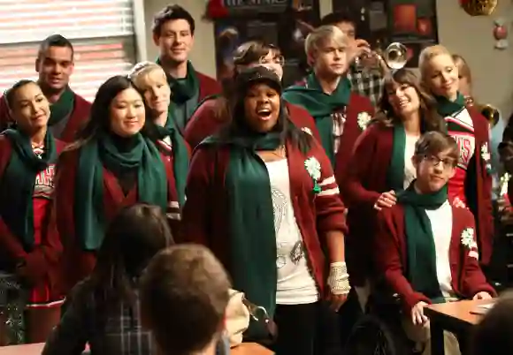 'Glee' Production Still of "A Very Glee Christmas", (Season 2, ep. 210, aired Dec. 7, 2010).