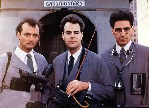 Bill Murray, Dan Aykroyd and Harold Ramis in Ghostbusters.