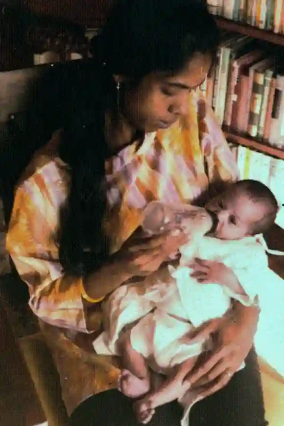 Kamala Harris with her mother Shyamala Gopalan Harris