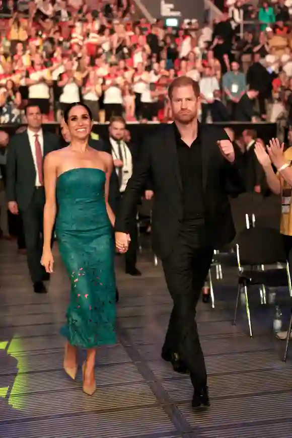 Meghan and Harry at the closing ceremony of the Invictus Games