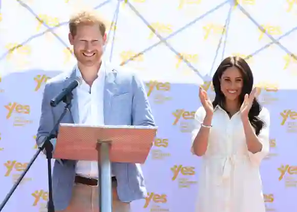 Duke of Sussex and Duchess of Sussex visit Tembisa township to learn about Youth Employment Services (YES) on October 2, 2019 in Johannesburg, South Africa.