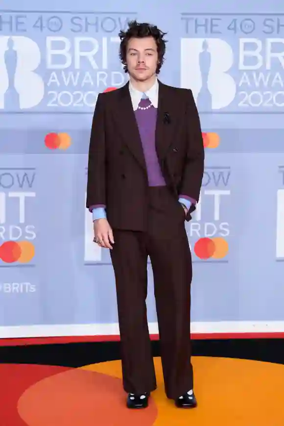 Harry Styles attends the 2020 BRIT Awards, February 18, 2020