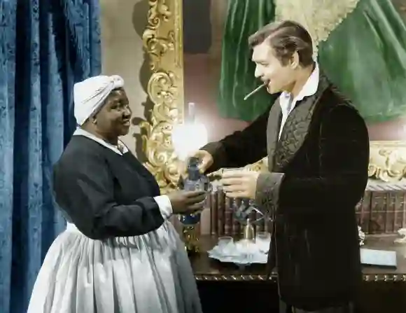 Hattie McDaniel and Clark Gable in 'Gone With The Wind'.