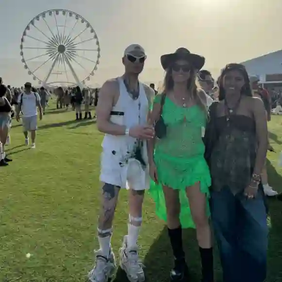 Celebrities at the Coachella Festival 2024: Heidi Klum with daughter Lou