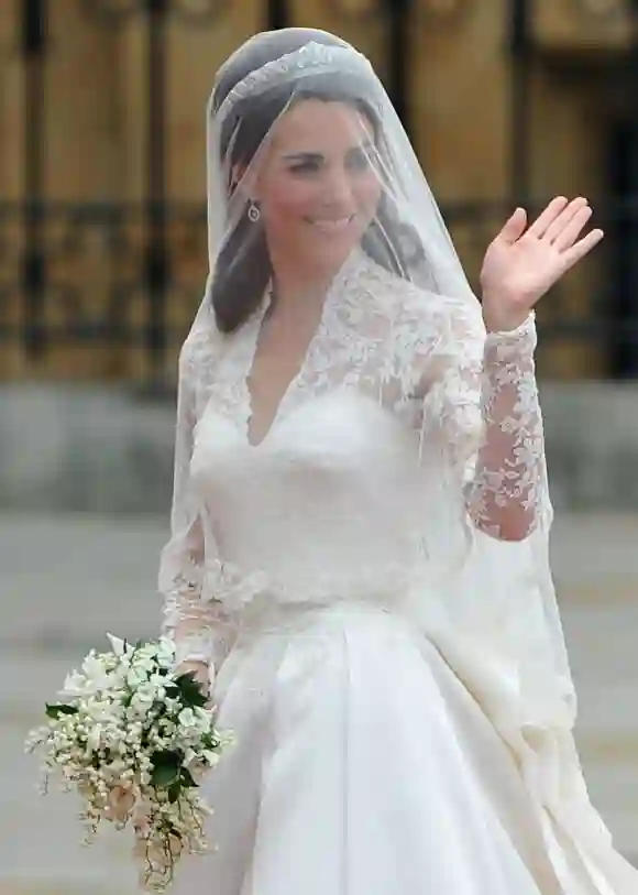 Duchess Kate at her wedding in April 2011