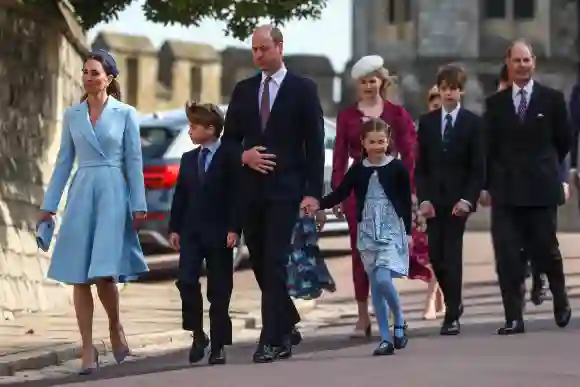 The British royals Kate Prince George Prince William Princess Charlotte