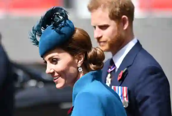 La duquesa Kate y el príncipe Harry en 2019