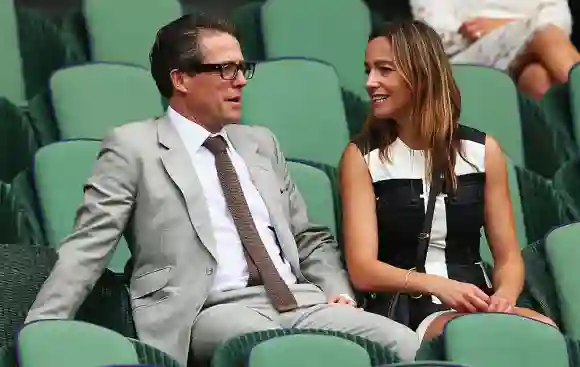 Hugh Grant and Anna Eberstein