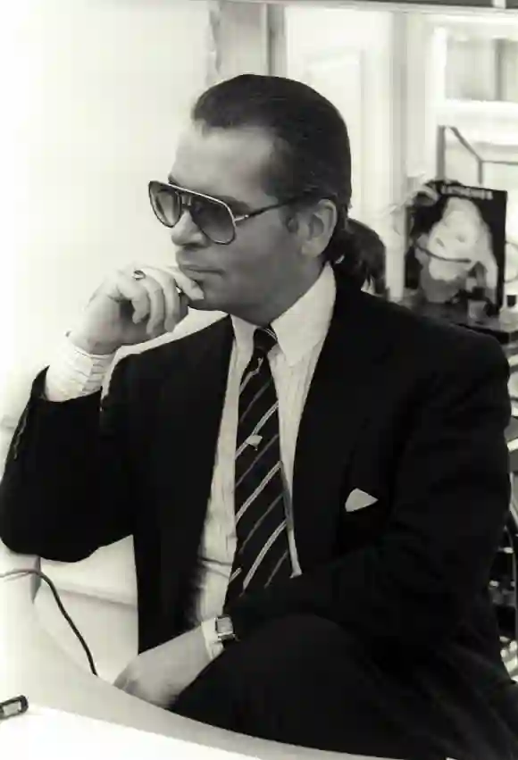 Photo Guy Marineau Karl Lagerfeld Paris 1983 ***Nous contacter avant toute utilisation web** 190501