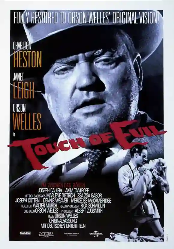 Orson Welles & Film Poster Characters: Police Captain Hank Quinlan & Film: Touch Of Evil (USA 1958) Director: Orson Well