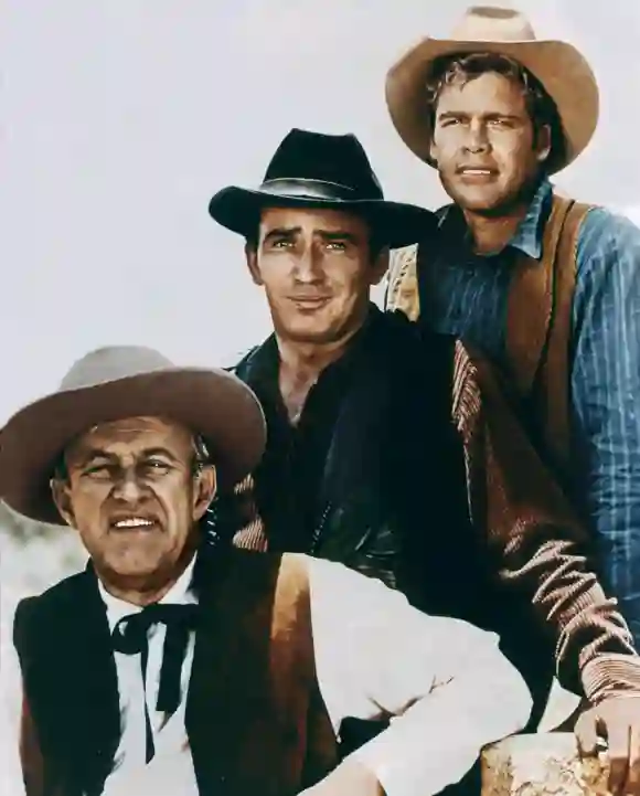 Lee J. Cobb, James Dury & Doug Mcclure Characters: Judge Henry Garth, & Trampas Television: The Virginian (1964) 19 Sept